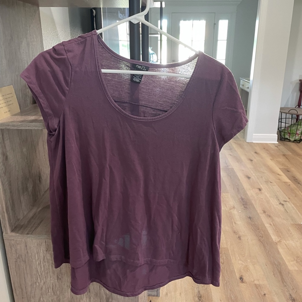Rue21 medium purple top.